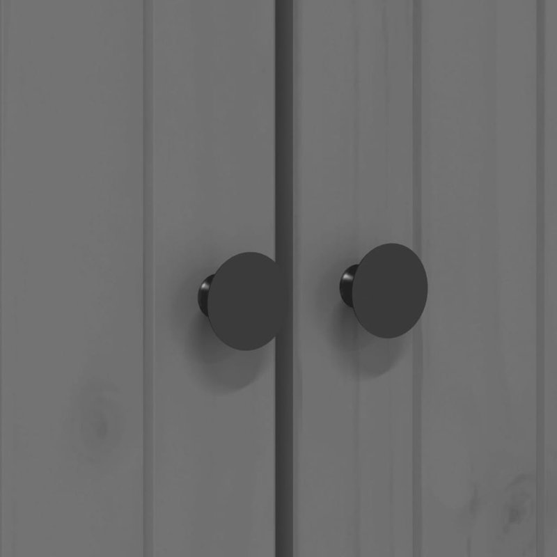 Bookcase BODO 80x40x173 cm Solid Wood Pine, Grey