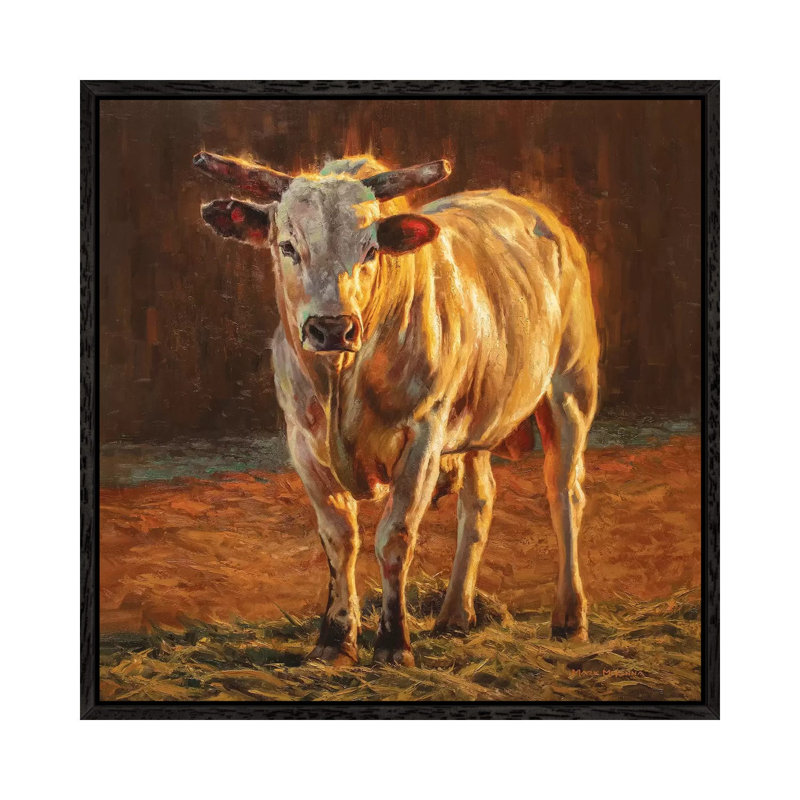 Rodeo Gold - Print on Canvas, 93.98cm H x 93.98cm W x 3.81cm D, Black Framed
