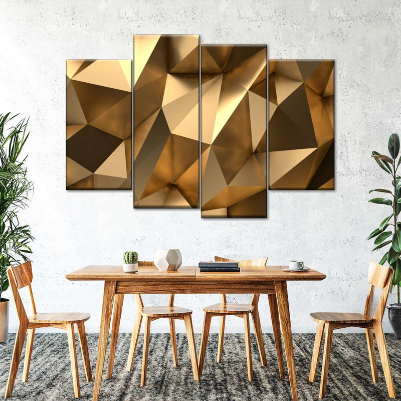 Reproduction d'art sur toile Golden Golden, H 32 po x l 52 po x P 1,25 po