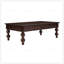 Table basse vintage rétro en bois avec tiroir de rangement et pieds en forme de gourde pour un décor de salon élégant-1298046286