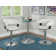 Carmelyn Swivel Upholstered Adjustable Height Counter Stool with Metal Frame
