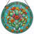 Cactus Flower Stained Glass Window Panel，7.8H-363527277