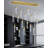 16-Light Modern Crystal Rectangular Chandelier Gold-928753967