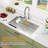 33" L x 19" W Undermount Bar Sink Single Bowl Stainless Steel Kitchen Sink with Basket Strainer and Sink Grid