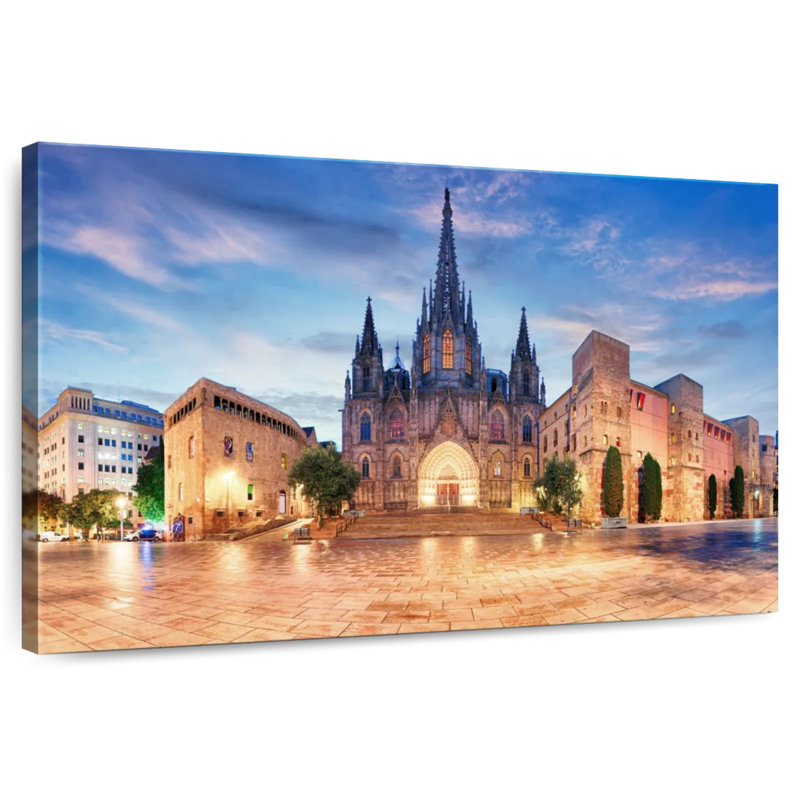 Cathédrale Kavia de Barcelone, H 32 po x l 48 po
