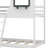 Bunk Bed With Roof, Window, Guardrail, Ladder-2063188064