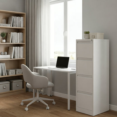 Modern Style 4 Drawer Vertical File Cabinet with Lock,for Office Letter Size/A4/Legal File