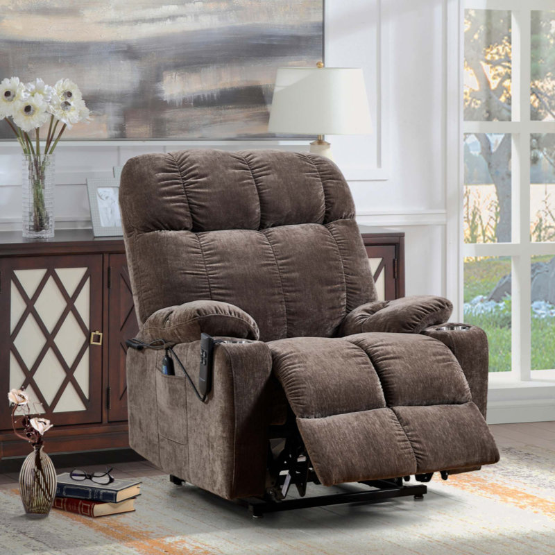 Fauteuil inclinable électrique, Brun