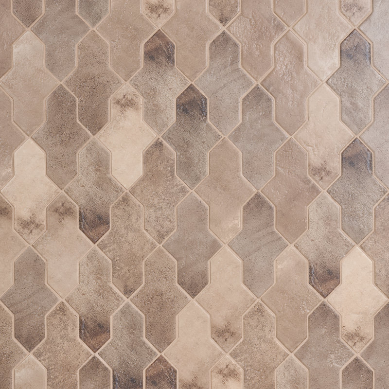 Souk 4.84 In. X 8.46 In. Terracotta Look Matte Porcelain Floor And Wall Tile (5.32 Sq. Ft. / Case), Taupe Brown