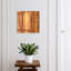 Key storage box, Opens to the left, 30x30x5, Black, Natural wood patterns in brown tones, 