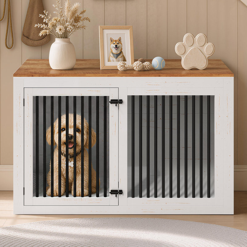 Cage pour chien Aletza, Blanc