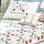 Courtepointe réversible en coton tulipe / bleu / rose / ivoire-178652546