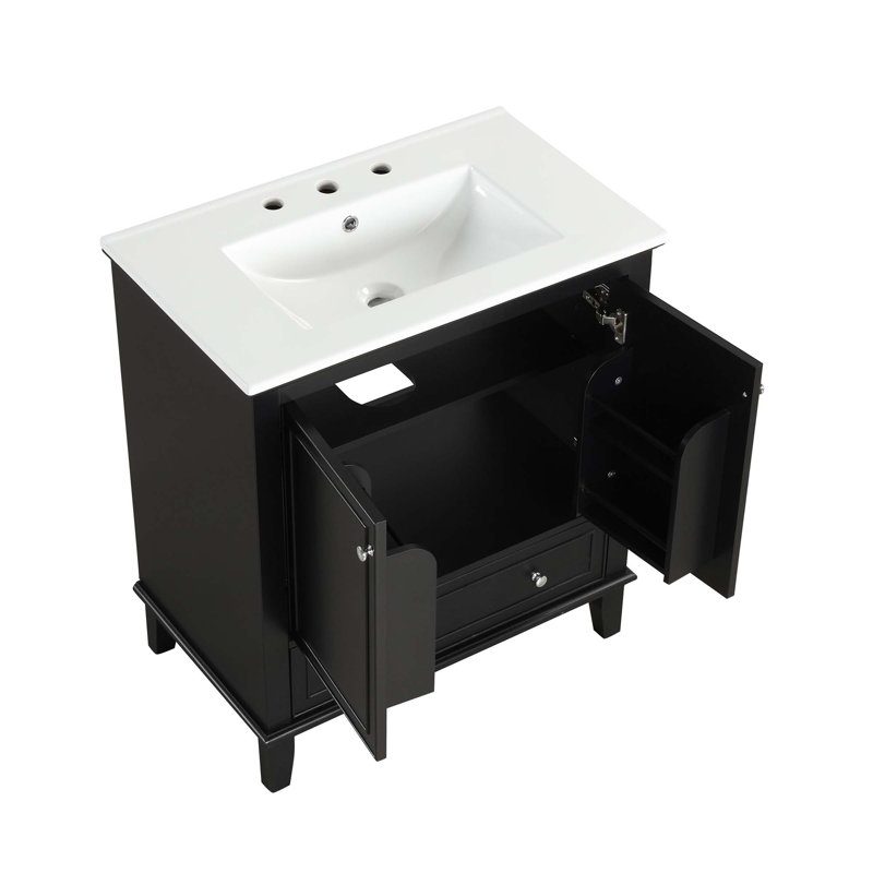Meuble-lavabo multifonctionnel 30 po avec lavabo 30 po
