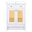 Meuble-lavabo simple 24 po avec lavabo blanc