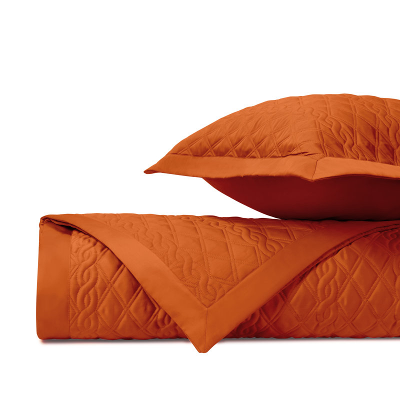 Ensemble de couvre-lit en satin matelassé Renaissance, Couvre-lit très grand et 2 taies de très grande, Clémentine