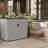 130 Gallon Plastic Lockable Deck Box with Lock in Dove Gray
