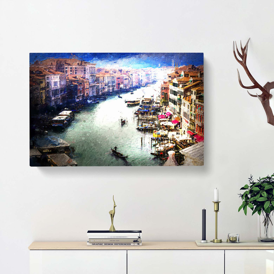 Grand Canal In Venice Italy - Wrapped Canvas