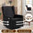25.6'' W  Swivel Nursery Power Glider Recliner Chair with USB & Type C Ports-2019990011