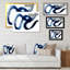 «Blue Harmonious Wind Abstract», reproduction sur toile-409926865-409926862