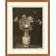 Sepia Floral Etching 1 Print