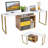 Abeed L-Shaped Metal Base Computer Desk