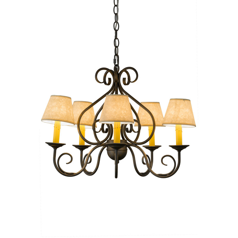 Jenna 5 - Light Dimmable Empire Chandelier