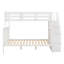Lit superposé avec escalier de rangement et garde-corps-1783031642