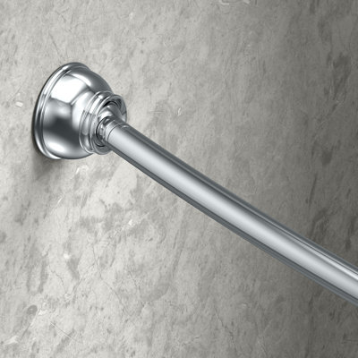 Tringle à rideau de douche incurvée extensible 42 "à 72" Hotel Comfort | Tringle de douche en acier inoxydable