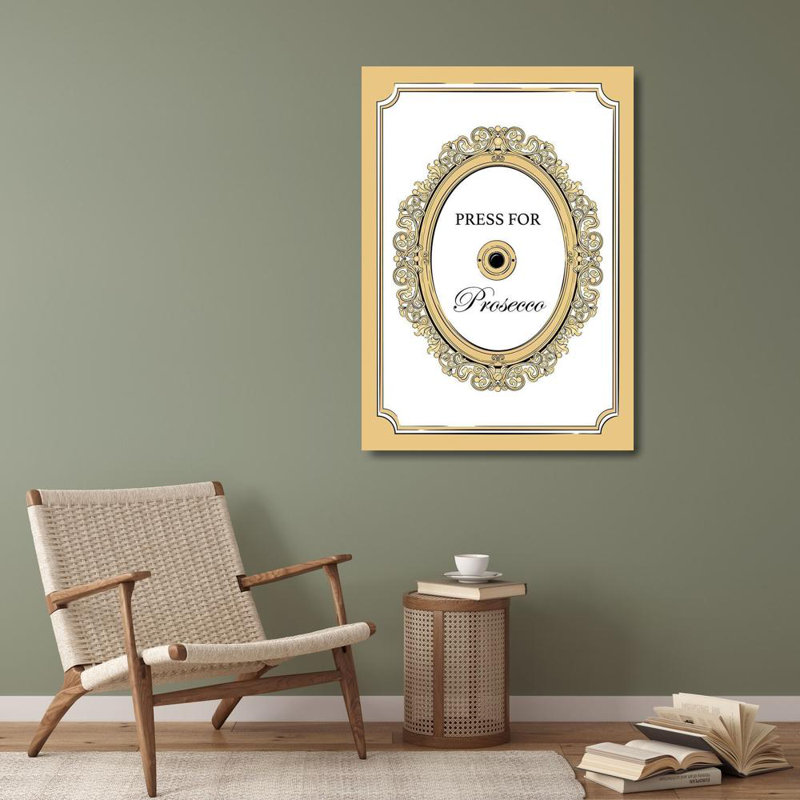 Art sur toile tendu House of Hampton® Esthete Gallery: Press for Prosecco
