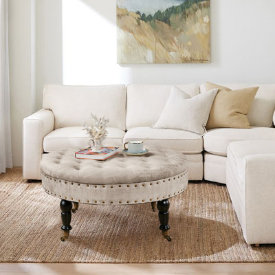 Laforge Velvet Ottoman