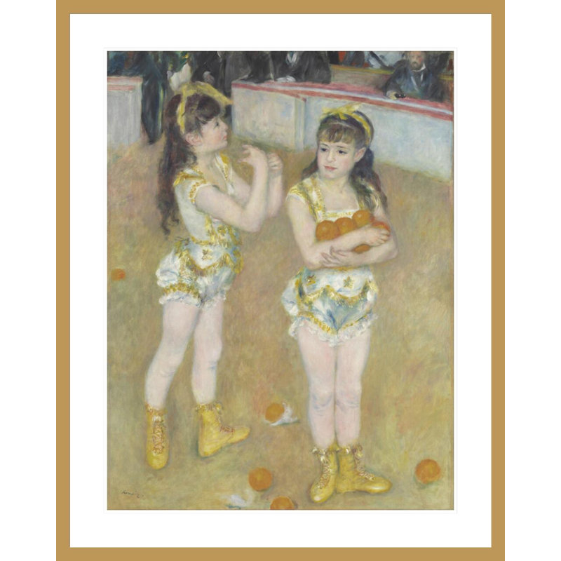 Acrobates at the Cirque Fernando par Pierre-Auguste Renoir, impression giclée encadrée, H 41,5 po x l 33,17 po