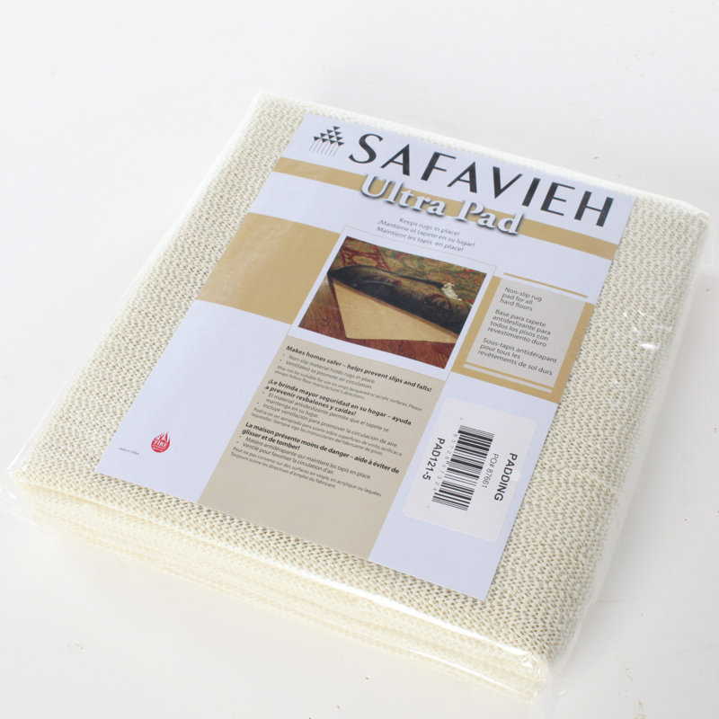 Sous-tapis blanc en laine Ertem, Rectangle 8 pi x 10 pi, 1