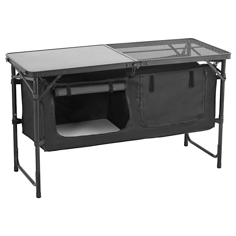 Table de cuisine de camping pliante 3, Noir