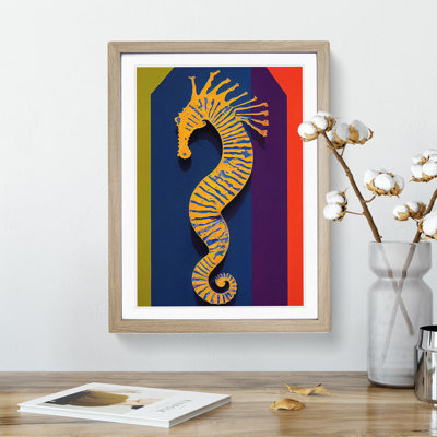 Seahorse - Single Picture Frame Painting