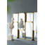 Miroir décoratif rectangulaire avec cadre en métal
