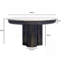Round White Marble Coffee Table with Aluminium Base