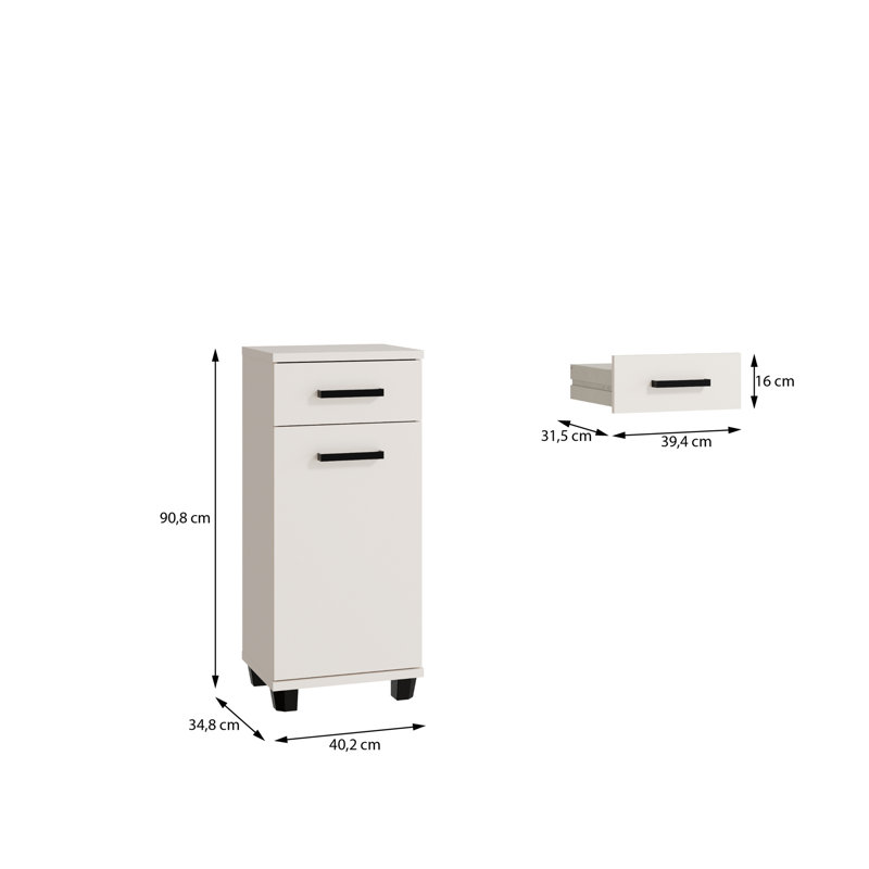Veris Bathroom Cabinet, White