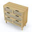 Commode moderne en rotin à 3 tiroirs-1386001221