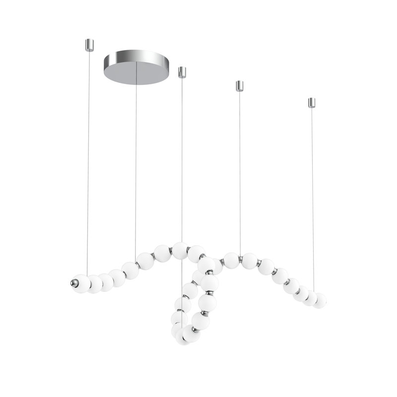 28 - Light Dimmable LED Linear Chandelier