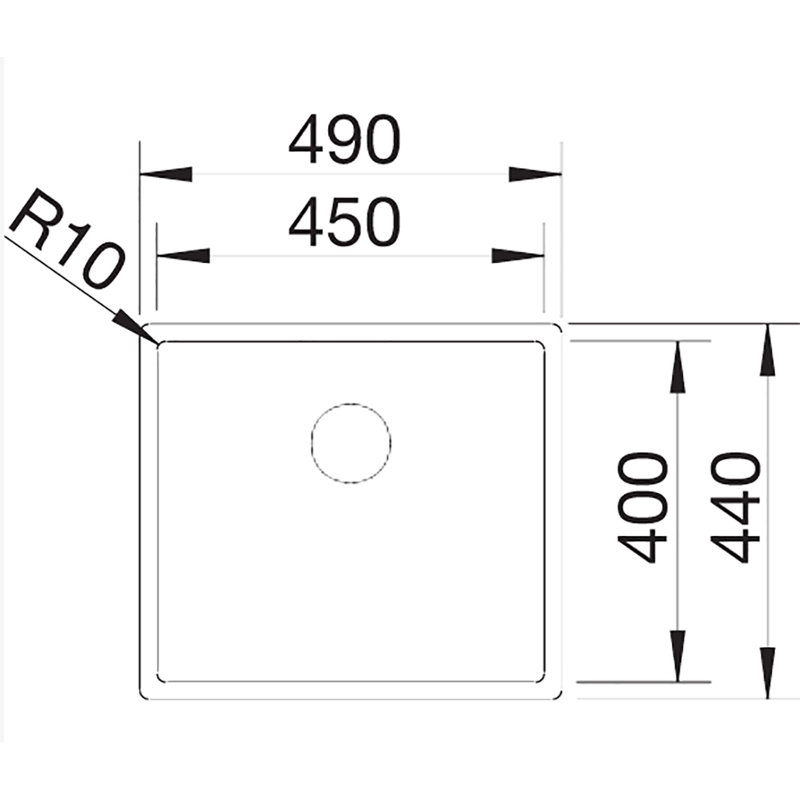 Metra Single Bowl Inset Kitchen Sink, Coffee