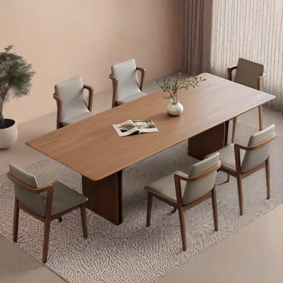 Minimalist dining table and chair set