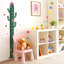 Tableau de croissance croissance Cactus effaceurs muraux plante cactus tableau de hauteur pour échelle autocollants muraux mesure décalcomanies murales dessin animé autocollants règle de hauteur