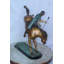 Nifao Collection Dynamic Polo Player and Horse in Game Action Bronze Statue  21" x 11" x 22"H