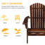 Chaise Adirondack pliante en bois massif pour patio (ensemble de 2)-86007331