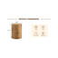 Table basse cylindrique en bois aggloméré compact de 11,8 po de diamètre, 15,7 po de hauteur, presque sans assemblage