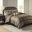 Édredon de luxe très grand pour 7 pièces - brun / or, style brun / or, motifs exquis-121232171-121232170