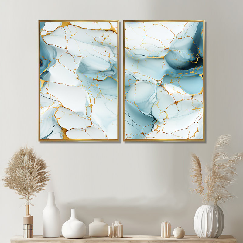 Oriental Elegance, 36" H x 48" W, Impression encadrée flottante, Gold