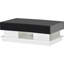 Multifunctional Combination Coffee Table Modern Living Room Storage Table With Drawer, Black And White