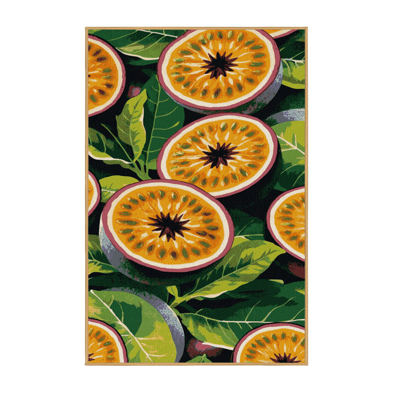  Tapis lavable fruits de la passion, Tapis de couloir 2 pi x 4 pi