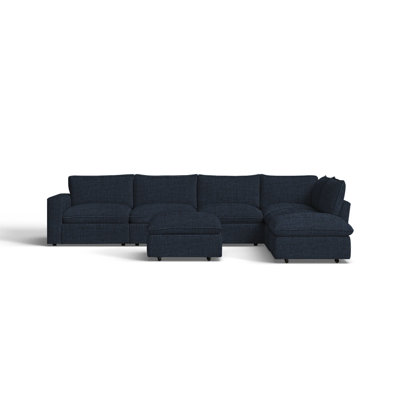 Canapé modulaire de coin avec repose-pieds Zisa